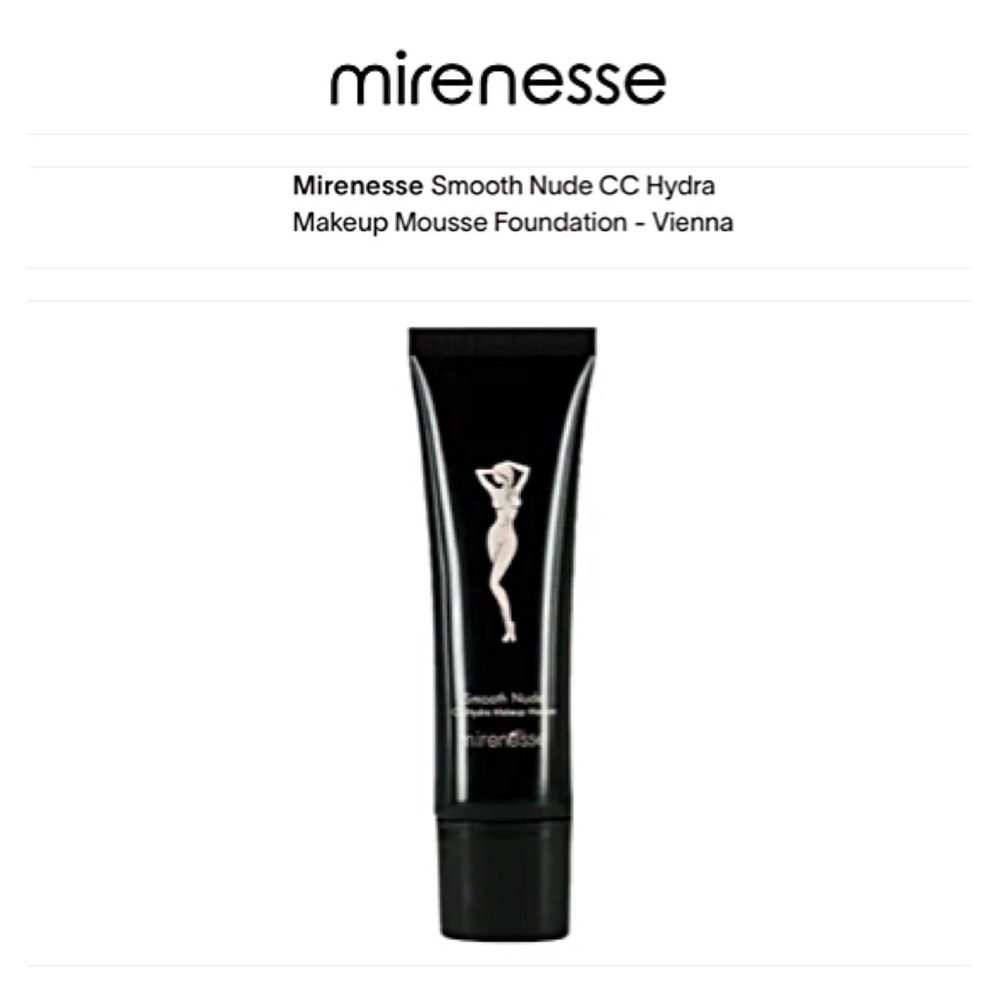NEW MIRENESSE Smooth Nude High Cover Mousse Foundation VIENNA Full Size SOLD OUT